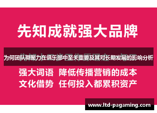 为何团队凝聚力在俱乐部中至关重要及其对长期发展的影响分析